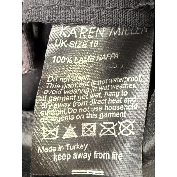 Karen Millen 100% leather lamb nappa pants - size 10 new with tags (NWT) - Picture 7 of 8